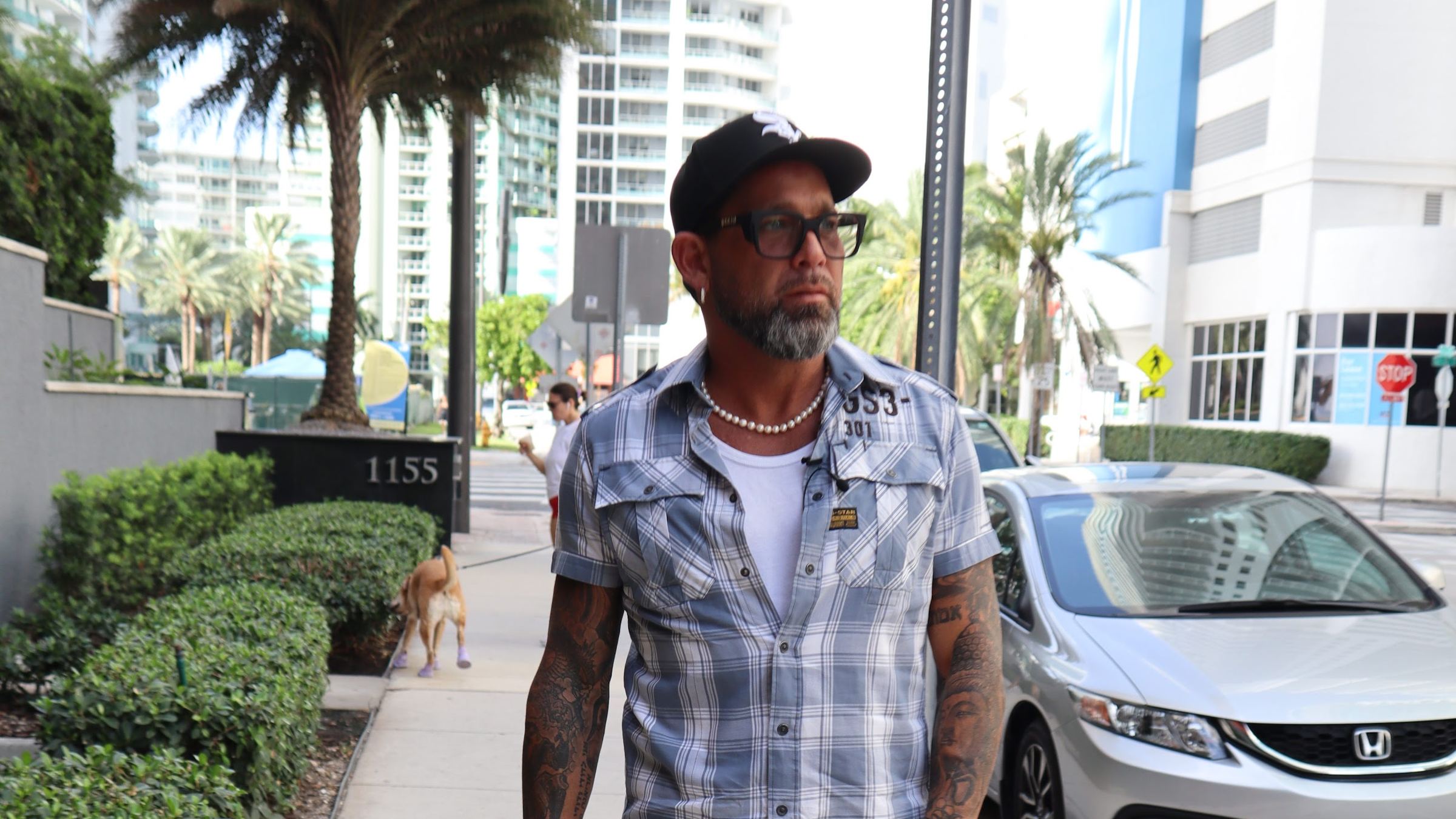 David Sugarman on a Brickell sidewalk in Miami