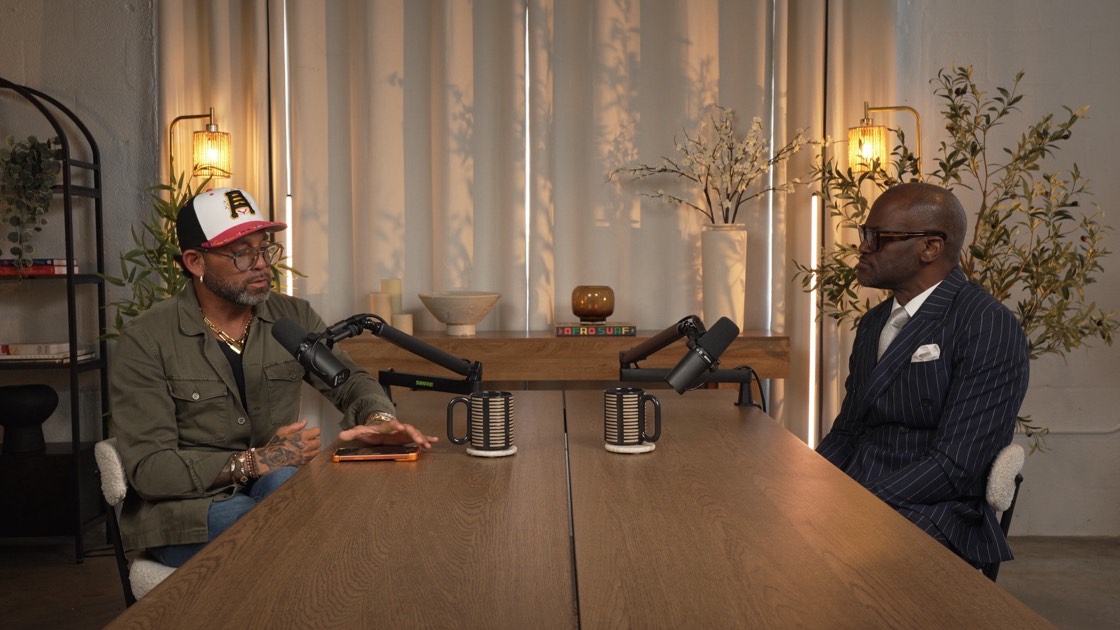 David Sugarman and Dr. Glenn Toby on the Sugar in the Raw set
