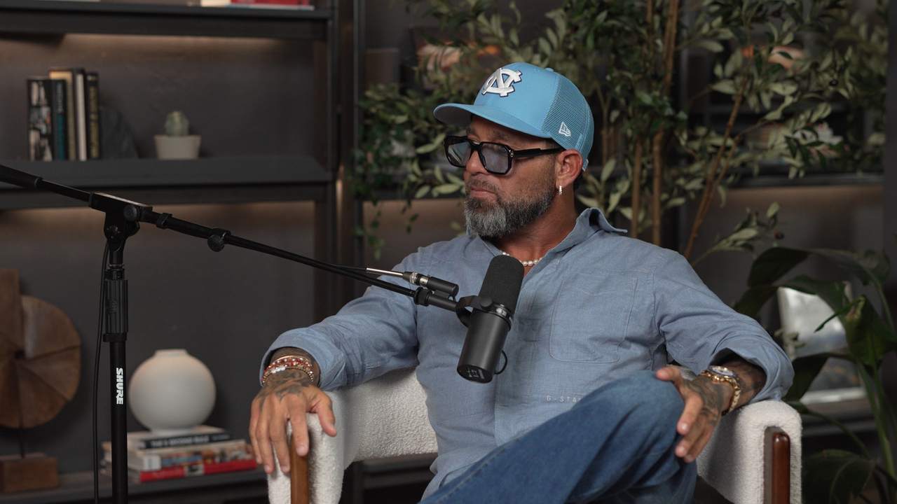 David mid-conversation during a Sugar in the Raw taping